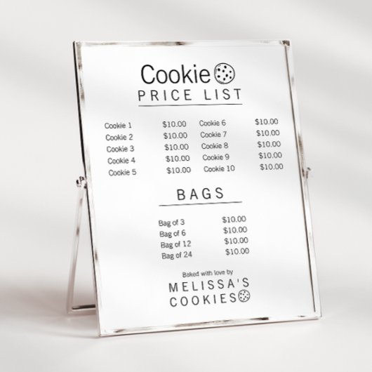 Einfaches Markenfertiges Bäckerei-Menü Flyer