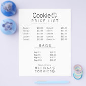 Einfaches Markenfertiges Bäckerei-Menü Flyer (Einzeln)
