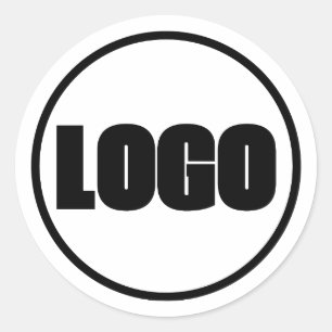 Einfaches Marketing-Logo für Unternehmen Runder Aufkleber