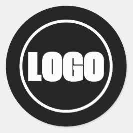 Einfaches Marketing-Logo für Unternehmen Runder Aufkleber