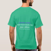 Einfaches Massage-Therapeut-T-Shirt T-Shirt (Rückseite)