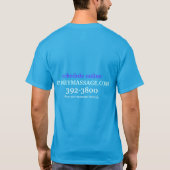 Einfaches Massage-Therapeut-T-Shirt T-Shirt (Rückseite)