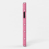 einfaches, massives rosa Muster, kleiner Fluss Case-Mate iPhone Hülle (Hinten/Rechts)