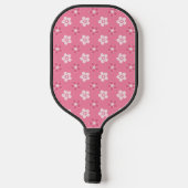 einfaches, massives rosa Muster, kleiner Fluss Pickleball Schläger (Rückseite)