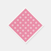 einfaches, massives rosa Muster, kleiner Fluss Serviette (Ecke)