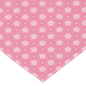 einfaches, massives rosa Muster, kleiner Fluss Tischdecke (Schrägansicht)