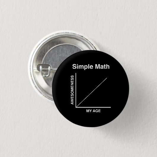 Einfaches Mathe Button (Vorne & Hinten)