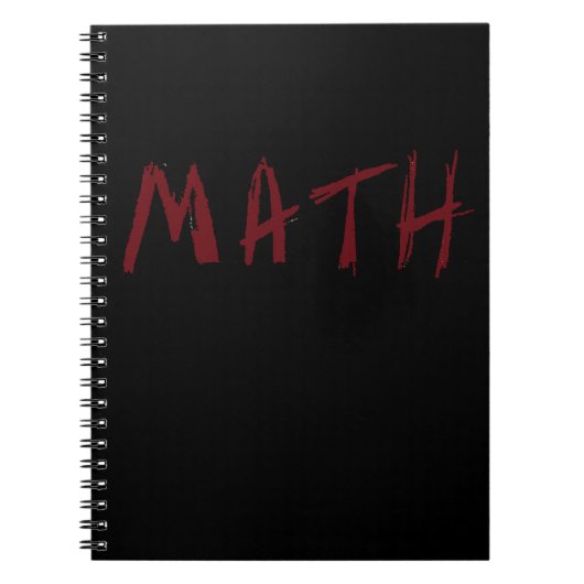 Einfaches MATHE Notizbuch Notizblock (Vorderseite)