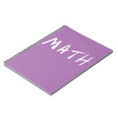 Einfaches MATHE Notizbuch Notizblock (Linke Seite)