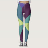 Einfaches mathematisches Spulen Leggings (Vorderseite)