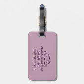 Einfaches Maul-Nebel Gepäckanhänger (Rückseite vertikal)