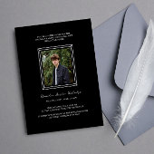 Einfaches Membership-Service für Schwarz-weiße Fra Einladung