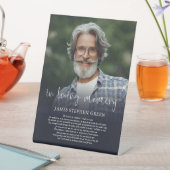 Einfaches Memorial-Foto zum Thema Erinnerung Sockelschild (In Situ)