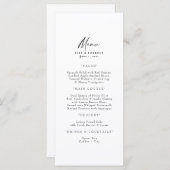 Einfaches Menü Menükarte (Vorne/Hinten)