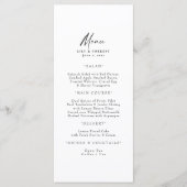 Einfaches Menü Menükarte (Vorderseite)