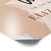 Einfaches Minimal Brautparty Foto Begrüßungszeiche (Ecke)