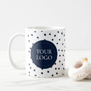 Einfaches Minimal-Business-Logo für Navy Kaffeetasse