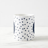 Einfaches Minimal-Business-Logo für Navy Kaffeetasse (Mittel)