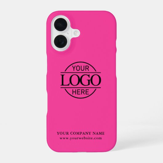 Einfaches Minimal Custom Business Company Logo iPh iPhone 16 Hülle (Rückseite)