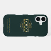 Einfaches Minimal Custom Business Firmenlogo iPhone 16 Hülle (Rückseite (Horizontal))