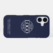Einfaches Minimal Custom Business Firmenlogo iPhone 16 Hülle (Rückseite (Horizontal))