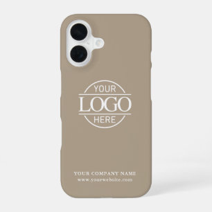 Einfaches Minimal Custom Business Firmenlogo iPhone 16 Hülle