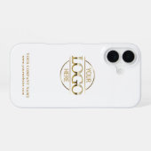 Einfaches Minimal Custom Business Firmenlogo iPhone 16 Hülle (Rückseite (Horizontal))