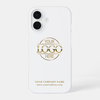 Einfaches Minimal Custom Business Firmenlogo iPhone 16 Hülle