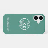 Einfaches Minimal Custom Business Firmenlogo iPhone 16 Hülle (Rückseite (Horizontal))