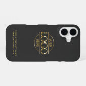 Einfaches Minimal Custom Business Firmenlogo iPhone 16 Hülle (Rückseite (Horizontal))