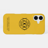 Einfaches Minimal Custom Business Firmenlogo iPhone 16 Hülle (Rückseite (Horizontal))