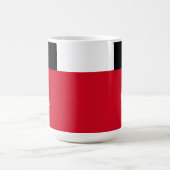 Einfaches Minimal-Farbblock mit Monogram-Initial Kaffeetasse (Mittel)