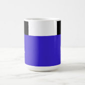 Einfaches Minimal-Farbblock mit Monogram-Initial Kaffeetasse (Mittel)