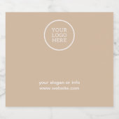 Einfaches Minimal-Firmenlogo | Unternehmen Alkoholflaschenetikett (Einzelnes Label)