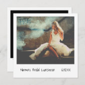 Einfaches Minimal Foto Modernes Bridal Luncheon Einladung (Vorne/Hinten)