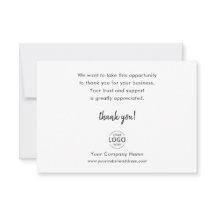 Einfaches Minimal-Logo für Unternehmen Vielen Dank