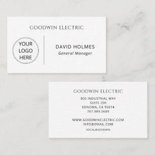 Einfaches Minimal Logo  Visitenkarte