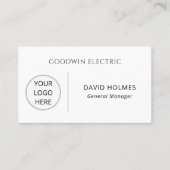 Einfaches Minimal Logo  Visitenkarte (Vorderseite)
