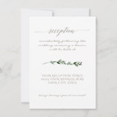 Einfaches Minimal Modern Watercolor Grüne Skript Einladung (Vorderseite)