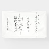 Einfaches Minimal Script Brautparty Willkommen Banner (Horizontal)