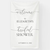 Einfaches Minimal Script Brautparty Willkommen Banner (Vertikal)