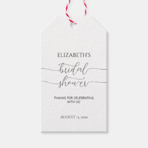 Einfaches Minimal-Skript Danke für die Brautparty Geschenkanhänger