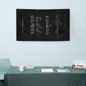 Einfaches Minimal-Skript Hochzeitsdusche Willkomme Banner (Messeveranstaltung)