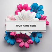 EINFACHES MINIMAL-TEXT-STYLE-TÜR-SIGN SCHREIBTISCHNAMENSPLAKETTE