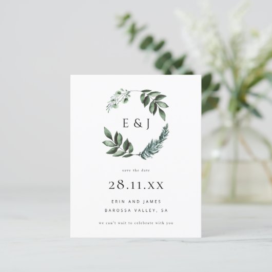 Einfaches Minimaldatum für den Grünkranz Rett (Stehend Vorderseite)