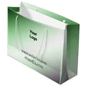 einfaches minimales Design fügen Sie Ihr Logo Text Große Geschenktüte