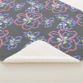 einfaches minimales Design Ihres Logos Fleece-Deck Sherpadecke (3/4)