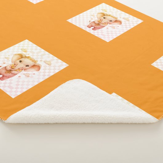 einfaches minimales Design Ihres Logos Fleece-Deck Sherpadecke (3/4)