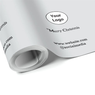 Einfaches minimales elegantes individuelles Logo h Geschenkpapier