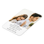 Einfaches Minimales Foto Speichern der Datumsmagne Magnet (Linke Seite)